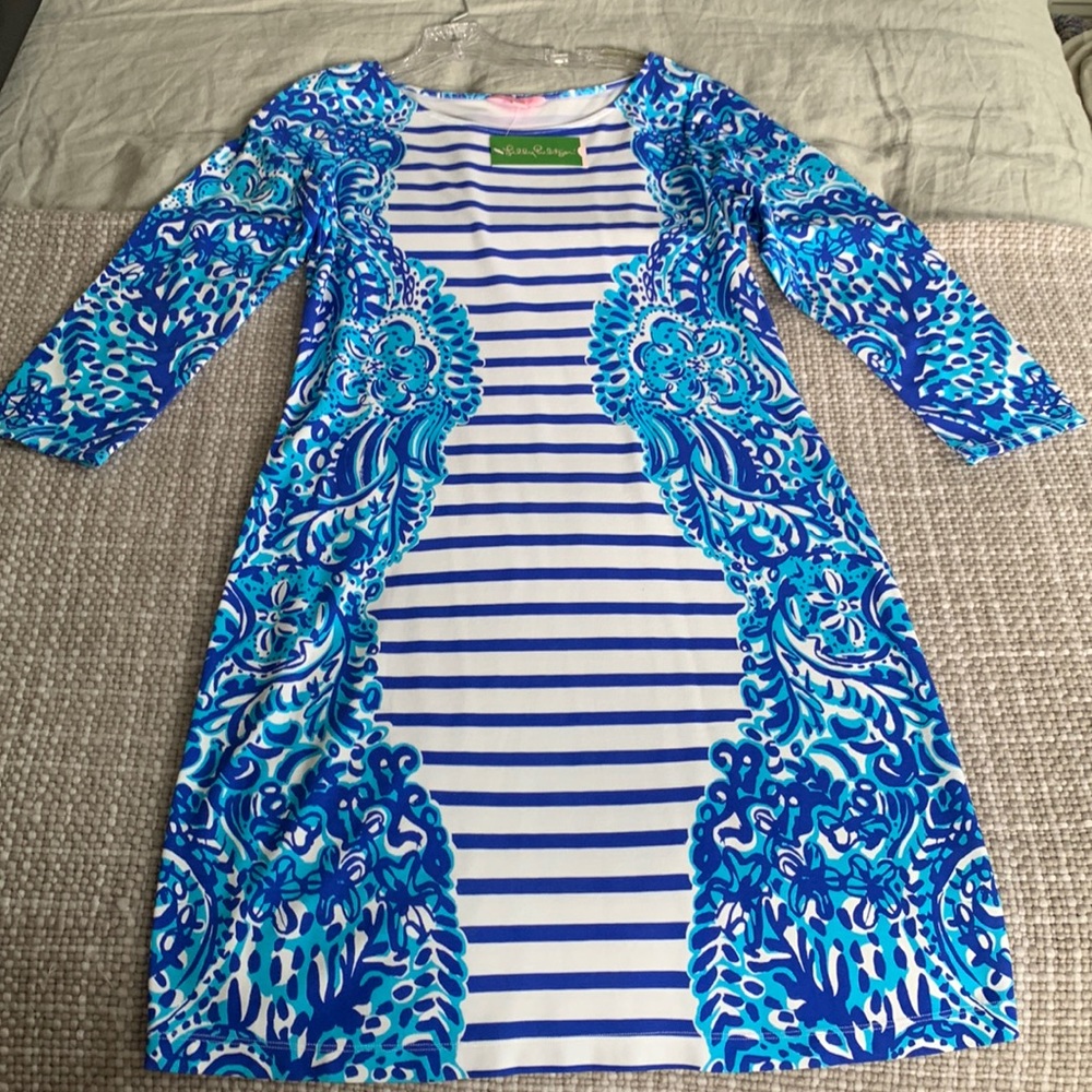 Lilly Pulitzer mini dress.